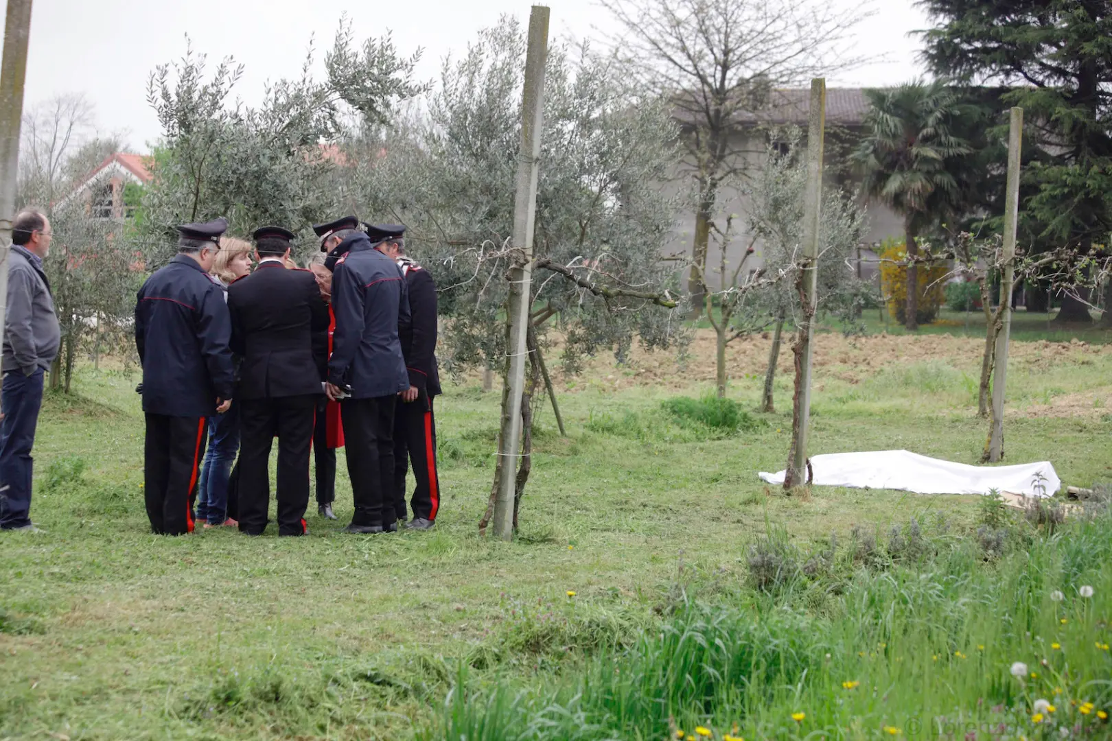 Il ritrovamento del cadavere a Gardigiano