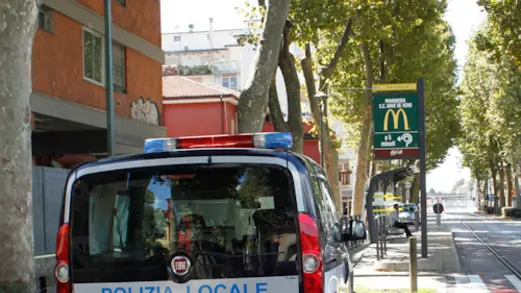 Prove passaggio del tram sottopasso stazione di Mestre. Nella foto: via Capuccina Mestre