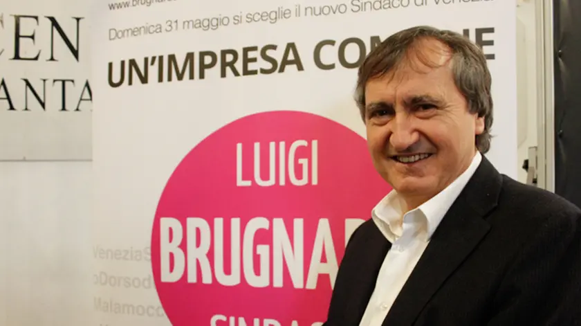 Conferenza di Luigi Brugnaro candidato sindaco