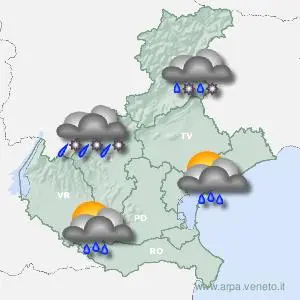 Le previsioni Arpa per sabato