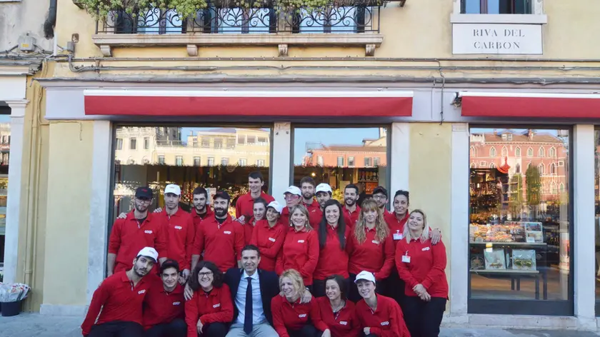 Interpress/M.Tagliapietra Venezia 10.12.2015.- Inaugurazione COOP Riva del Carbon, Rialto.