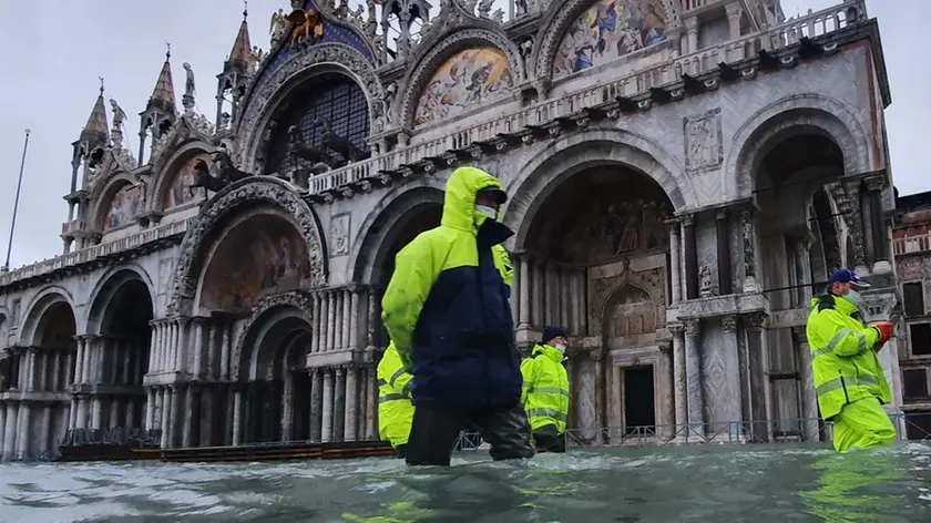 Venezia con l'acqua alta