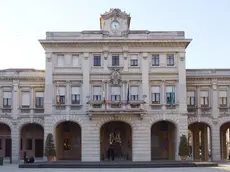 Piazza Indipendenza, con il Municipio, nel pieno centro di San Donà