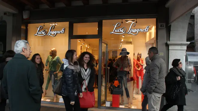 Il nuovo negozio di Luisa Spagnoli in piazza Ferretto a Mestre