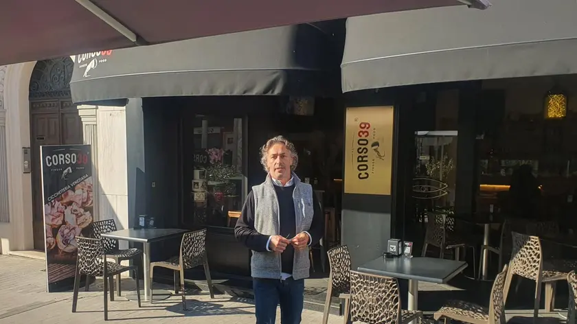 Massimiliano Battistello, titolare del bar Corso 39, tra i promotori dell’iniziativa