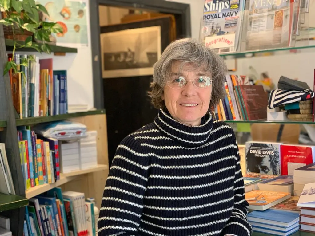 La libraia Cristina Giussani