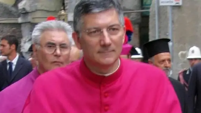 LA SPEZIA VESCOVO : FOTO MONSIGNOR FRANCESCO MORAGLIA VEDERE IL NOME DEL FILE PER EVENTUALE AGGIUNTA NOTA DIDASCALICA