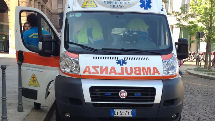 Una ambulanza