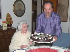 La signora Ginevra in un recente momento di festa in famiglia