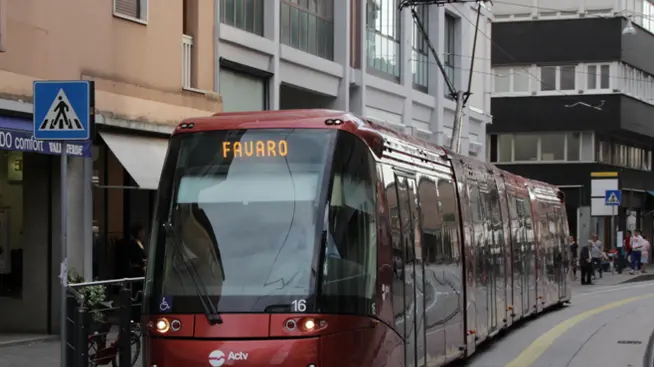 Ripresa delle corse del tram a Mestre