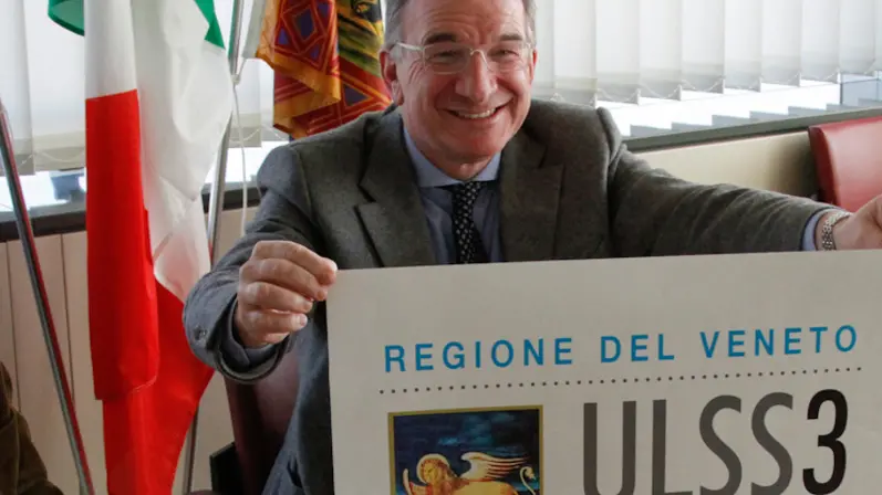 Agenzia Candussi, giornalista Chiarin. Conferenza stampa di presentazione nuova ULSS3 Serenissima. nela foto il direttore generale Dal Ben.