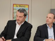 Giovanni Seno (a sinistra) con il presidente di Actv Luca Scalabrin