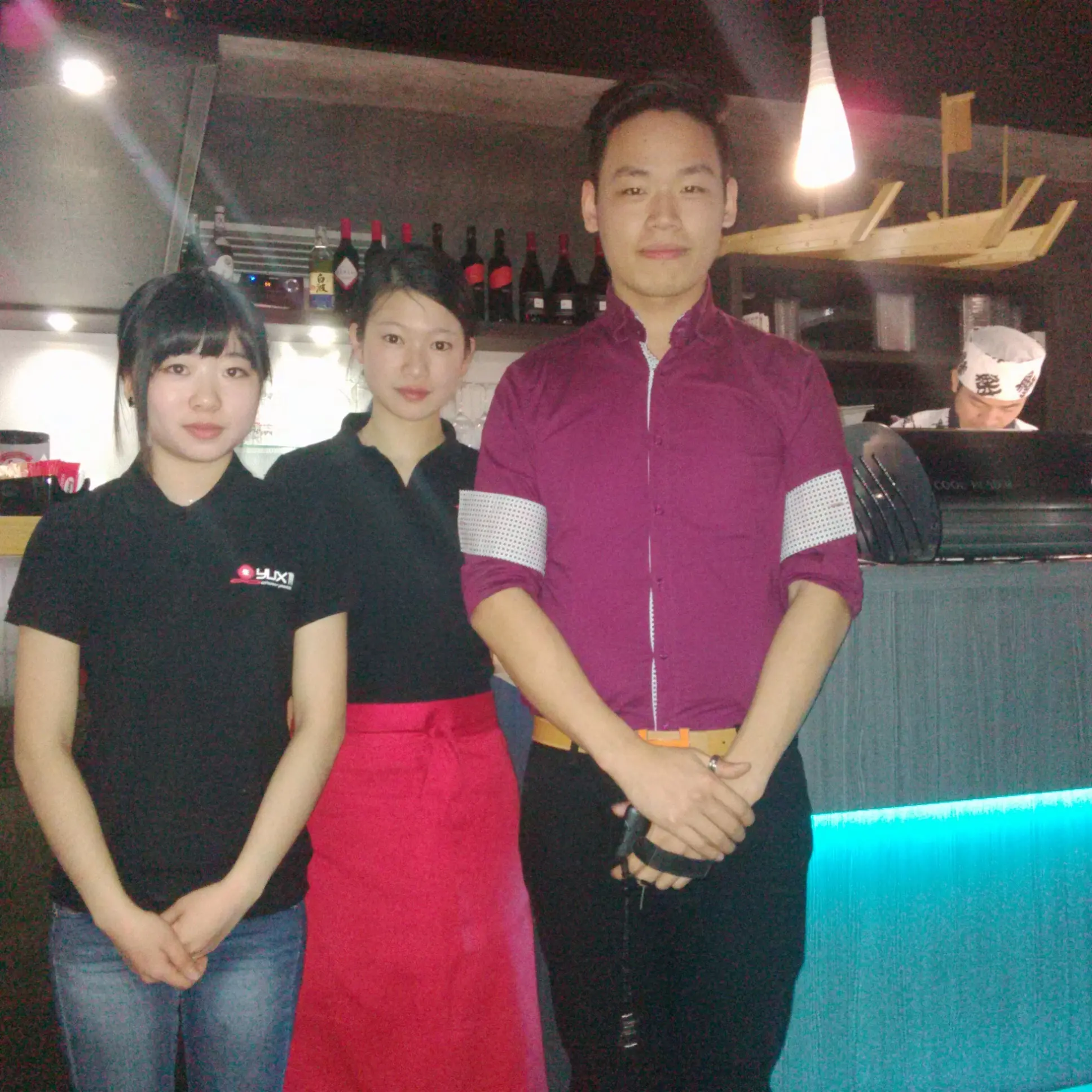 Lo staff del nuovo ristorante giapponese in Calle del Sale