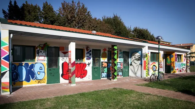 murales al centro sportivo di chirignago