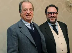 Derossi Venezia 17.01.2011.- Nuovo Presidente del Casinò di Venezia Sandro Parenzo nella foto con il direttore Vittorio Ravà.- Interpress Derossi Venezia 17.01.2011.- Nuovo Presidente del Casinò di Venezia Sandro Parenzo.- Interpress - Sandro Parenzo e Vittorio Rava' ieri al Casino'