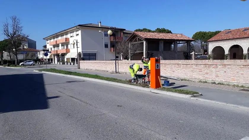 Il posizionamento e caricamento di un velobox