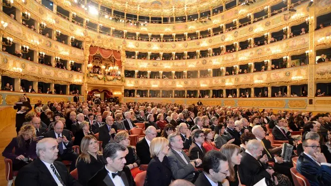 Interpress/M.Tagliapietra Venezia 01.01.2014.- Cocerto di Capodanno. Teatro La Fenice.