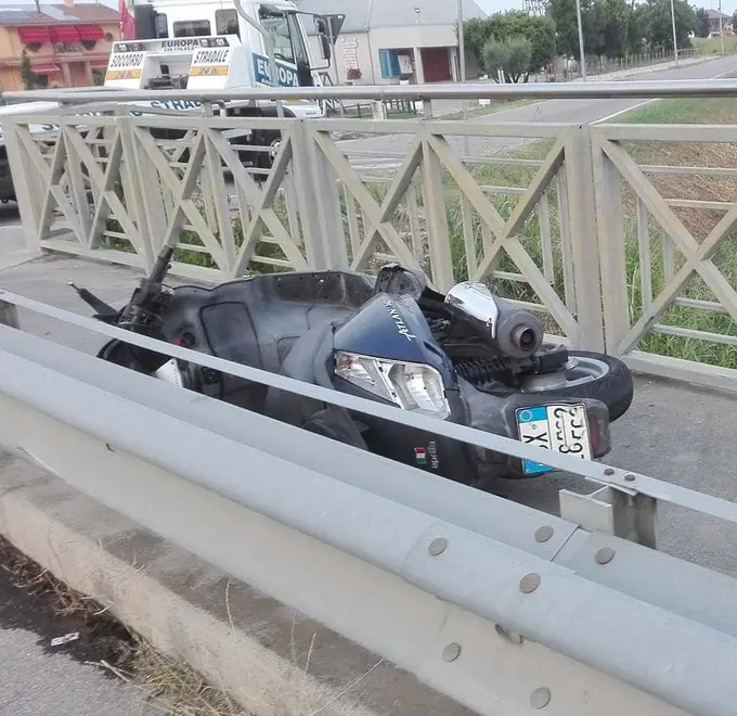 COLUCCI - DINO TOMMASELLA - ERACLEA - INCIDENTE MOTO PONTE FOLCO DI VAL CASONI