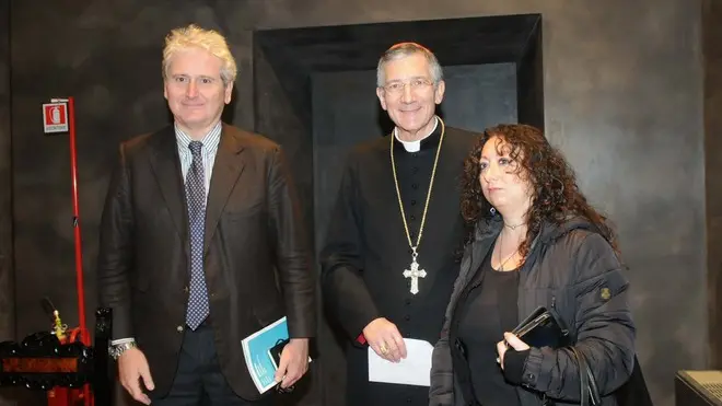 Interpress/Mazzega Carrai Venezia, 25.01.2014.- S.Apollonia, Incontro dei Giornalisti con il Patriarca Moraglia.-