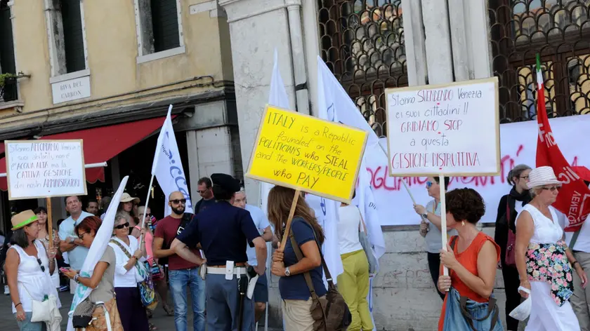 Interpress/Mazzega Morsego Venezia, 07.09.2014.- Regata Storica 2014 Manifestazione Dipendenti Comunali.-