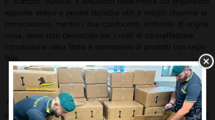 Guardia di Finanza sequestra oltre 7 mila profumi