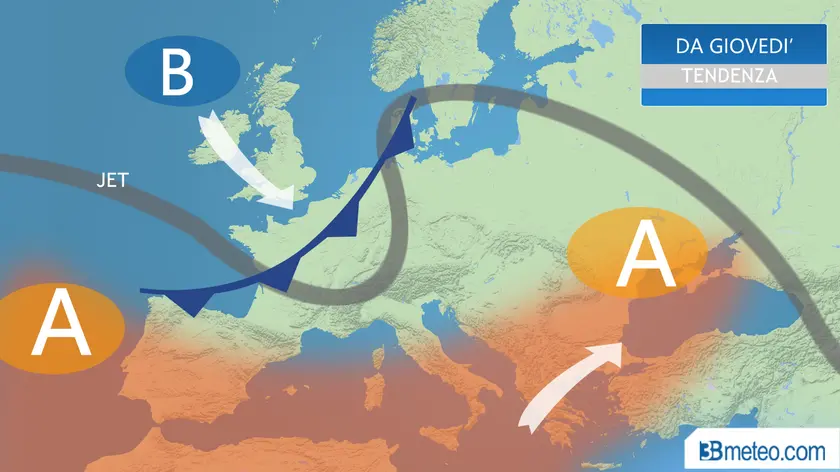 La situazione meteo