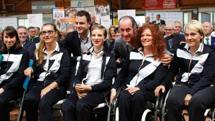 Agenzia Candussi, giornalista Bianchi. Festa dello sport paralimpico veneto, presso polisportiva Terraglio Mestre.