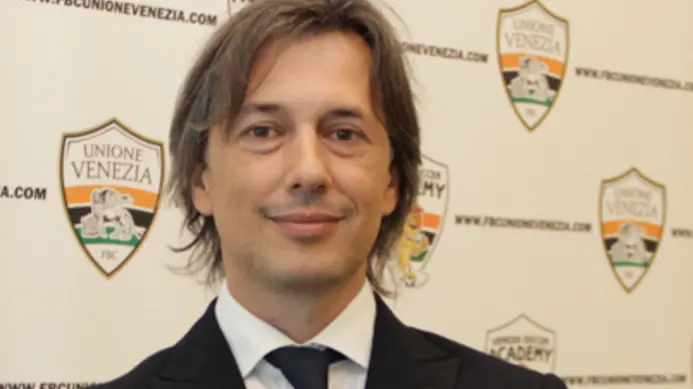Conf. stampa di presentazione del nuovo direttore sportivo e direttore generale di FBC Unione Venezia - nella foto Dante Scibilia nuovo direttore generale