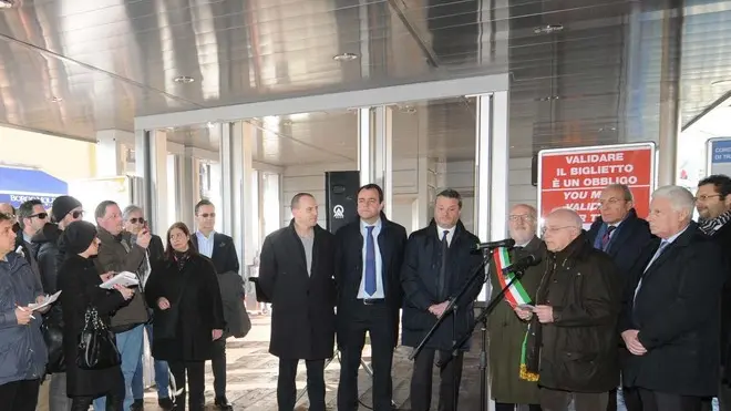 Interpress/Mazzega Pellicani Venezia, 24.02.2014.- Inaugurato dal Sindaco Giorgio Orsoni il nuovo terminal ACTV S:Chiara