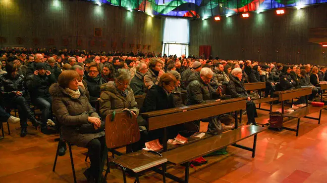 Funerali di Giulia Salviato presso la Chiesa Sacro Cuore di via Aleardi, Mestre.