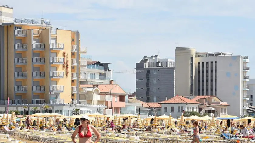 Un tratto di spiaggia dell’arenile di Jesolo, dove sono state affidate le concessioni