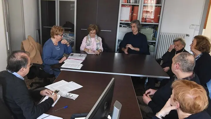 Interpress/M.Tagliapietra Venezia 17.11.2018.- Incontro con i comitati cittadini in redazione di Venezia.