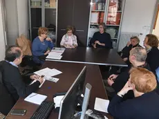 Interpress/M.Tagliapietra Venezia 17.11.2018.- Incontro con i comitati cittadini in redazione di Venezia.