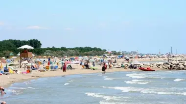 Una veduta della spiaggia