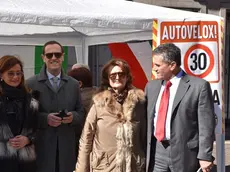 COLUCCI - DINO TOMMASELLA - SAN DONA' DI P. - PROTESTA DI SCELTA CIVICA CONTRO AUTOVELOX CON PATERA (SECONDO DA SX), BABBO E OLIVIERO LEO