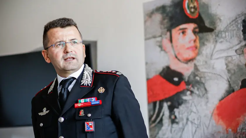 Foto Agenzia Candussi - MION - MESTRE VIA MIRANESE -MESTRE INSEDIAMENTO NUOVO COLONNELLO CARABINIERI MOSE' DE LUCHI. IN FOTO IL COLONNELLO MOSE' DE LUCHI.