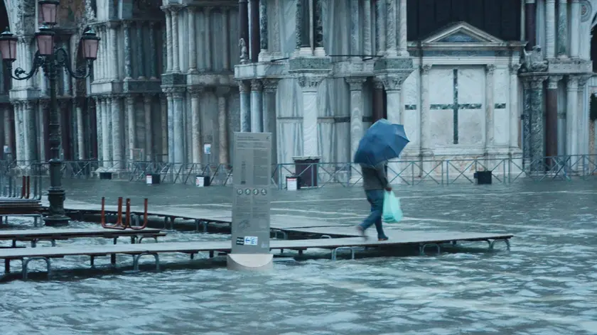 INTERPRESS/GF.TAGLIAPIETRA- 26.12.2013.- ACQUA ALTA A SAN MARCO