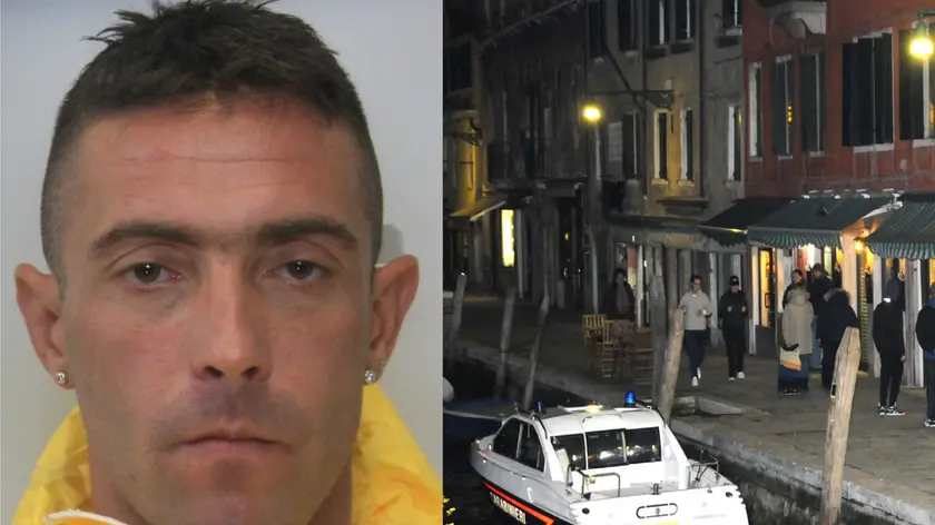 A sinistra uno dei due arrestati per la rapina a una guardia giurata