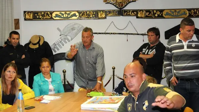 Interpress/Mazzega Vitucci Venezia, 31.05.2013.- Ente Gondola, protesta dei Gondolieri sostituti e le loro famiglie per lo sblocco delle licenze.-