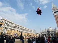 Interpress/M.Tagliapietra Venezia 19.02.2017. Carnevale. Volo dell'angelo, Claudia Marchiori.