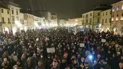 La manifestazione per la sicurezza a Mestre