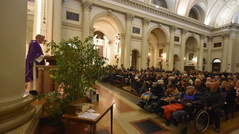 COLUCCI - DINO TOMMASELLA - SAN DONA' DI P. - APERTURA DELLA PORTA SANTA DEL DUOMO CON IL VICARIO DEL VESCOVO CEVOLOTTO