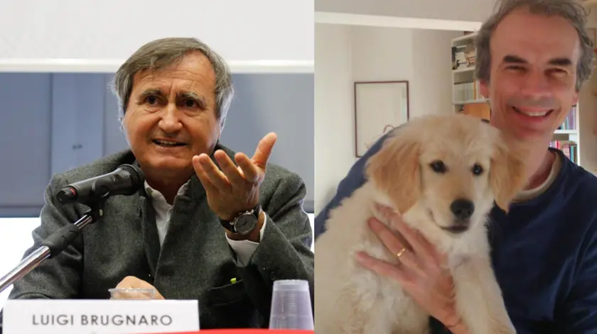 Il sindaco Brugnaro e il capogruppo pd Ferrazzi