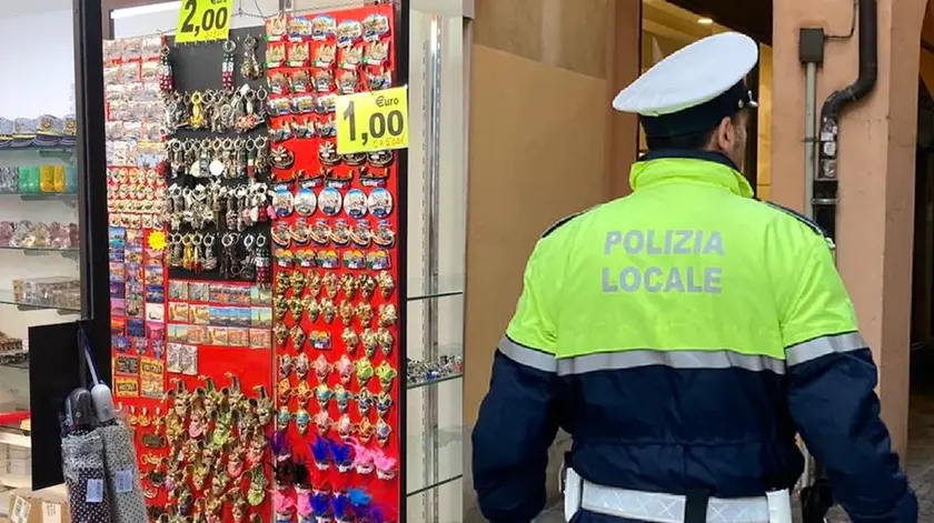 Un negozio di "paccottiglia" turistica, secondo la nuova definizione del Comune