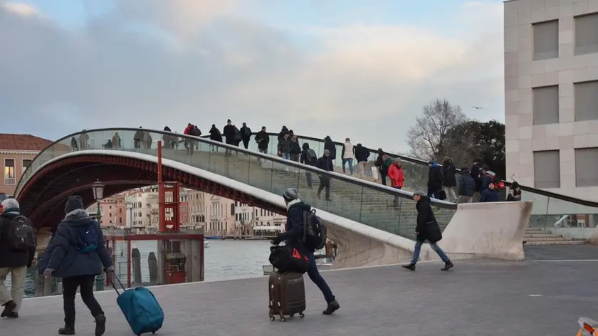 Interpress/ Venezia. 17.01.2017.-ponte di Calatrava