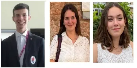 Luca Sfrisio, Maria Sole Ferracin e Cecilia Fiamoi: maturità da 100 al liceo Foscarini