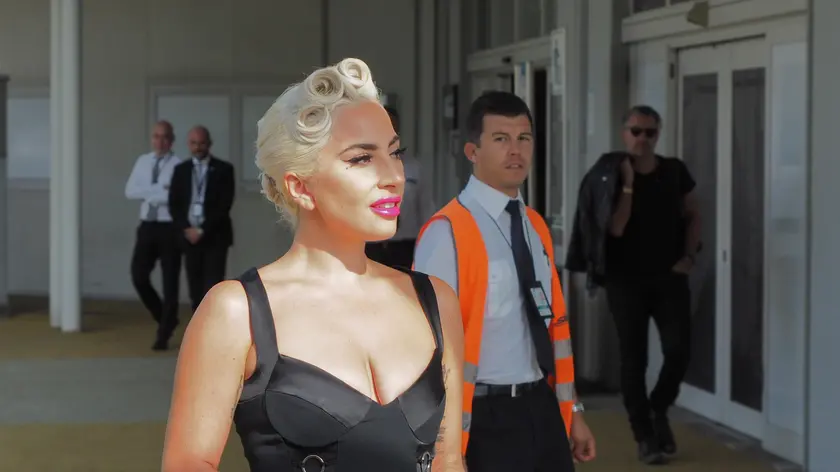 Foto Agenzia Candussi/Scattolin/Aeroporto Marco Polo, Tessera / Arrivo Lady Gaga a Venezia per la Mostra DEl Cinema