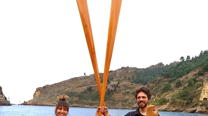 Saul Hoffmann con la compagna di corso Ioanna Moutousid