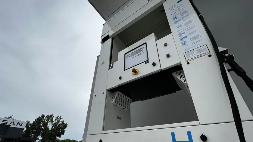 Il distributore Eni di via Orlanda