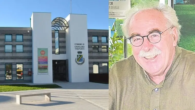 Il municipio di Cavallino Treporti e l'ex sindaco e consigliere Claudio Orazio